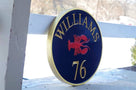 Nautical themed House Marker with Last Name and Anchor  (A83) - The Carving Company