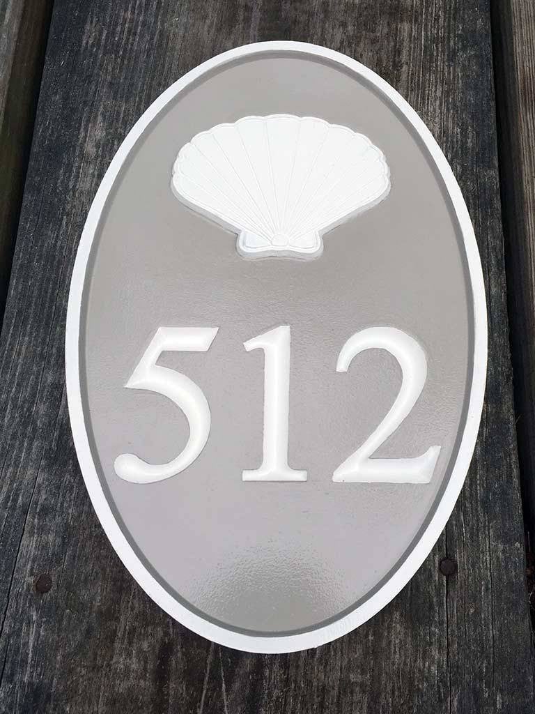 Carved Street Address plaque - House number with Great Blue Heron or other stock image (A116) - The Carving Company