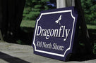 Custom Carved Family Name and Address sign with Dragonfly or other image (LN47) - The Carving Company