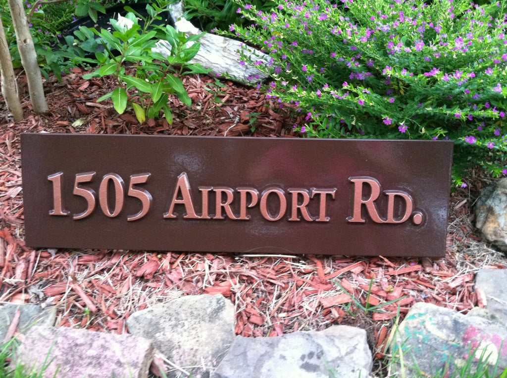 Custom Street Address Sign  (A45) - The Carving Company