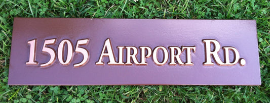 Custom Street Address Sign  (A45) - The Carving Company