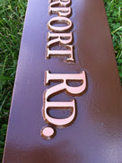Custom Street Address Sign  (A45) - The Carving Company