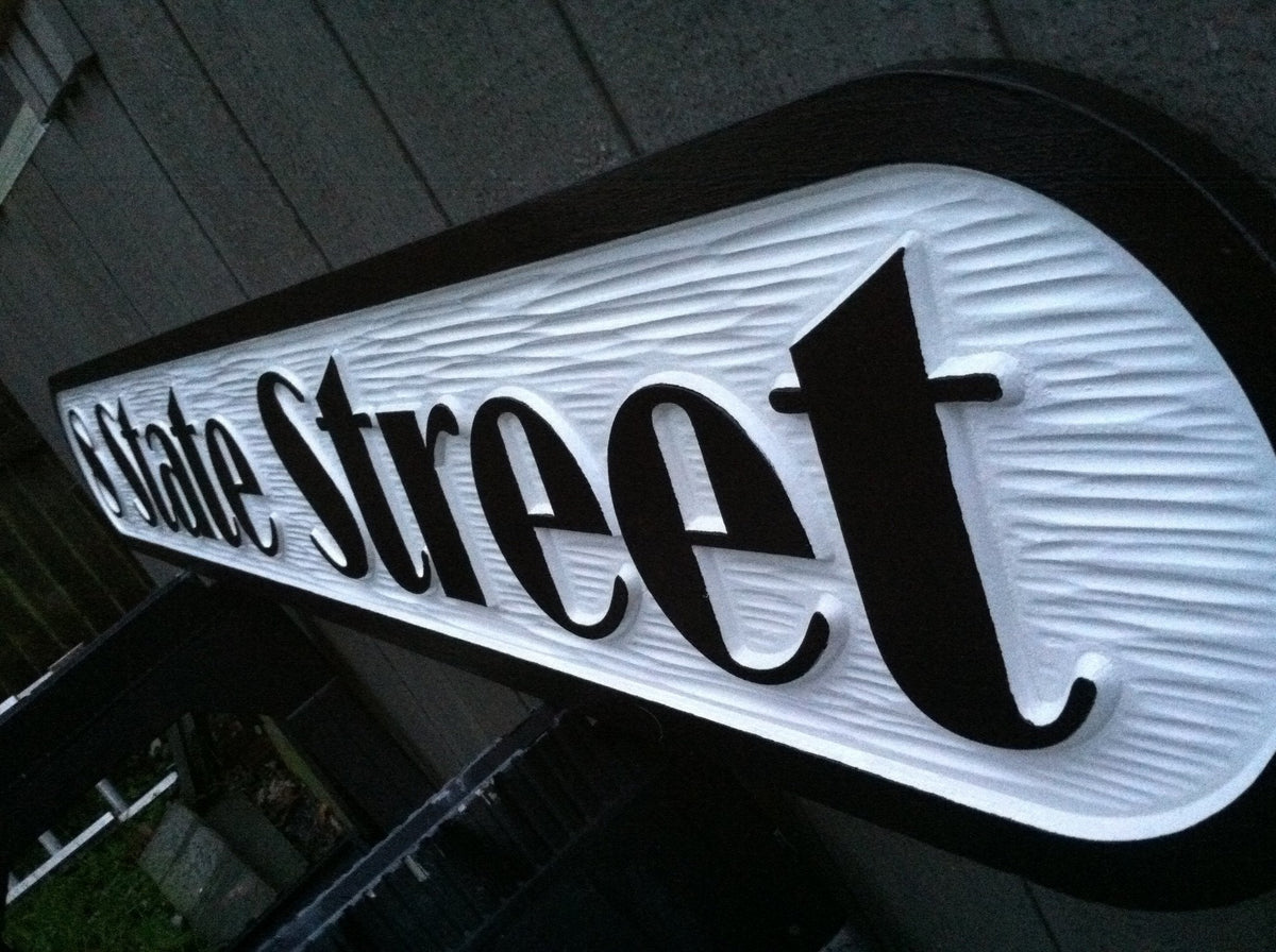 Made to Order Quarterboard - Large Custom Carved Street Address sign - Custom Signs (Q8) - The Carving Company