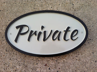 Private Entrance Sign - Do Not Enter (B52) - The Carving Company