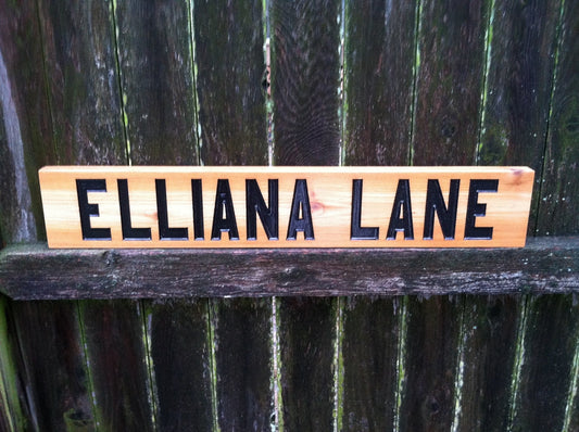 Personalized Street Name for Home decor or Outdoor use (A14) - The Carving Company