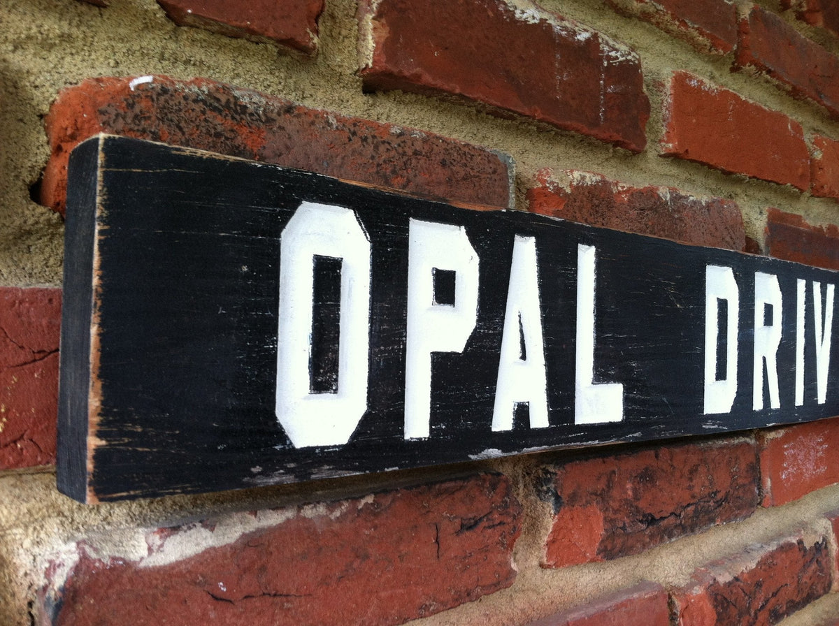 Personalized Street Name for Home decor or Outdoor use (A14) - The Carving Company