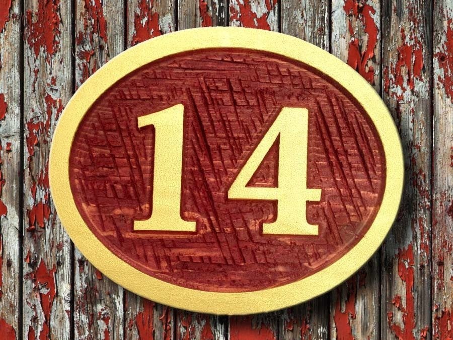 Made to order Exterior Street Address sign / House number - Custom Carved Cedar Sign (A5) - The Carving Company