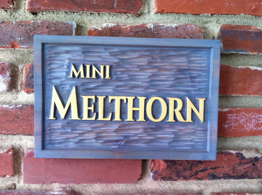 Custom Carved Wood Estate Sign (LN8) - The Carving Company