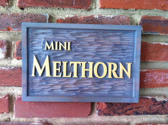 Custom Carved Wood Estate Sign (LN8) - The Carving Company