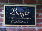 Custom Carved Last Name Sign / Family Sign with established year (LN2) - The Carving Company