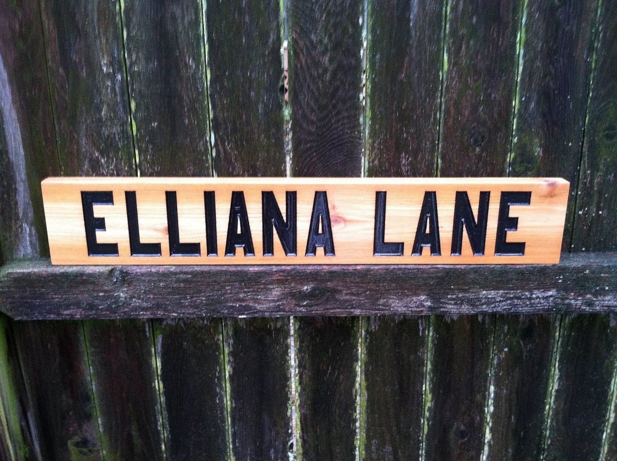 Personalized Street Name Sign Distressed for Home decor or Outdoor use (A18) - The Carving Company