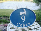 House number and last name with Cape Cod or other stock image (A78) - The Carving Company