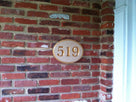Custom Carved Oval House Number Plaque with Recessed Numbers  (A17) - The Carving Company