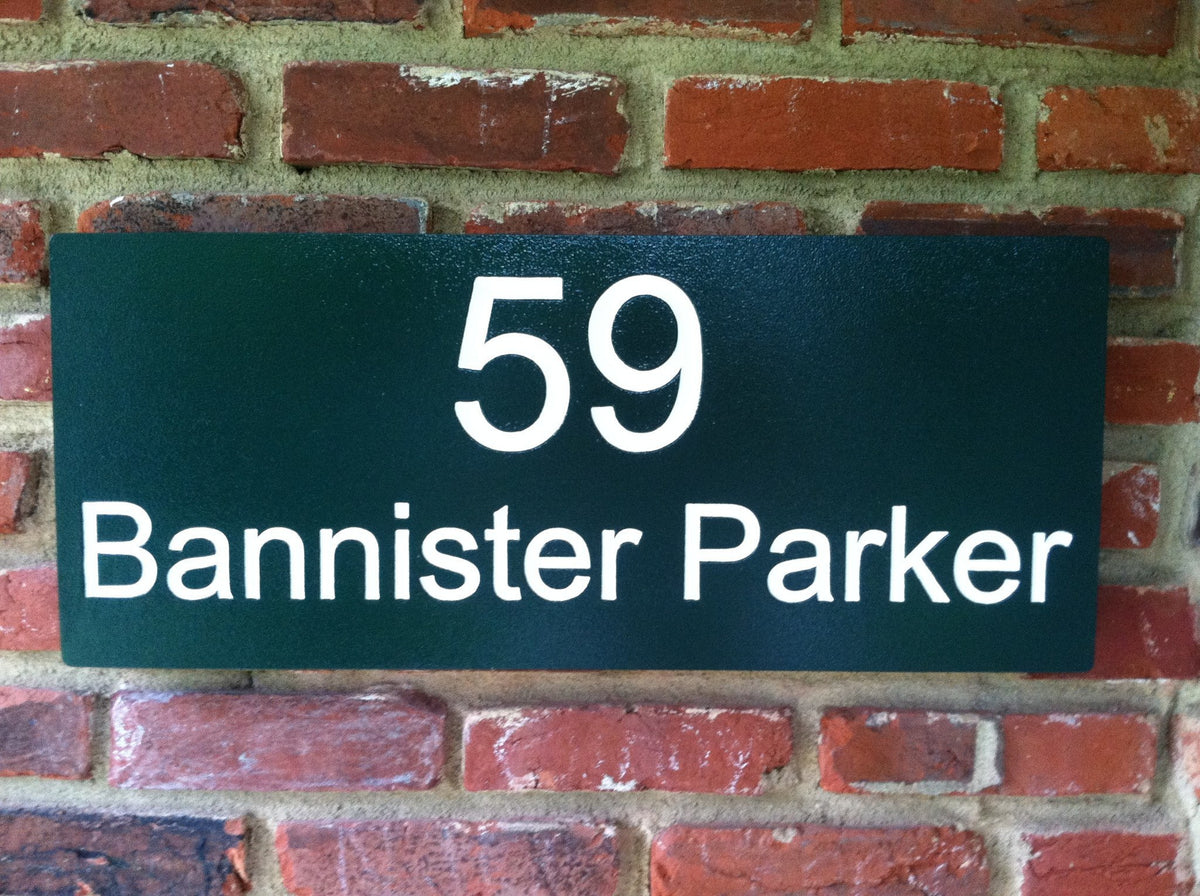 Custom Carved Street Address sign (A27) - The Carving Company