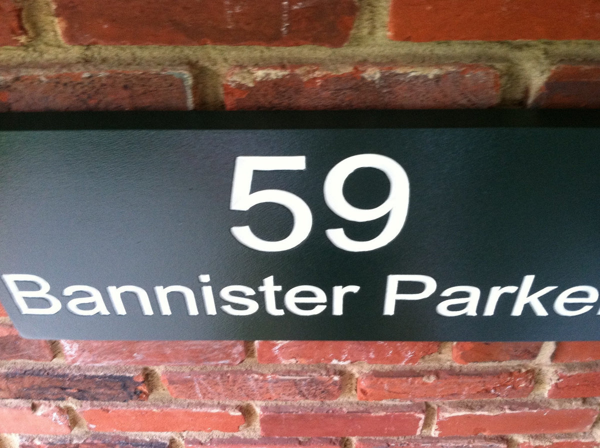 Custom Carved Street Address sign (A27) - The Carving Company