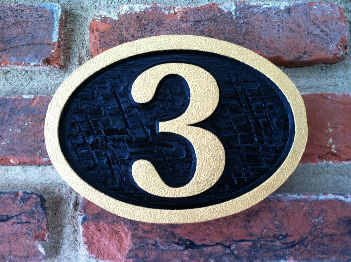 Custom House Number Sign - Street markers (A35) - The Carving Company
