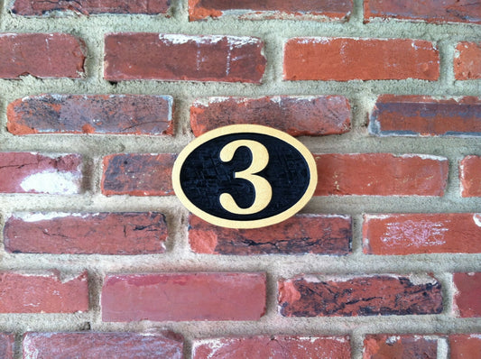 Carved House Number - Any Number (A3) - The Carving Company