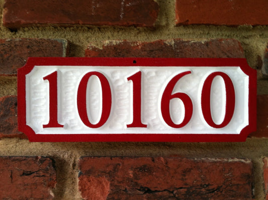 Custom Street Address Sign Rectangle / House number (A69) - The Carving Company
