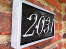 Custom House Number Sign Rectangle - up to 4 numbers (A46) - The Carving Company