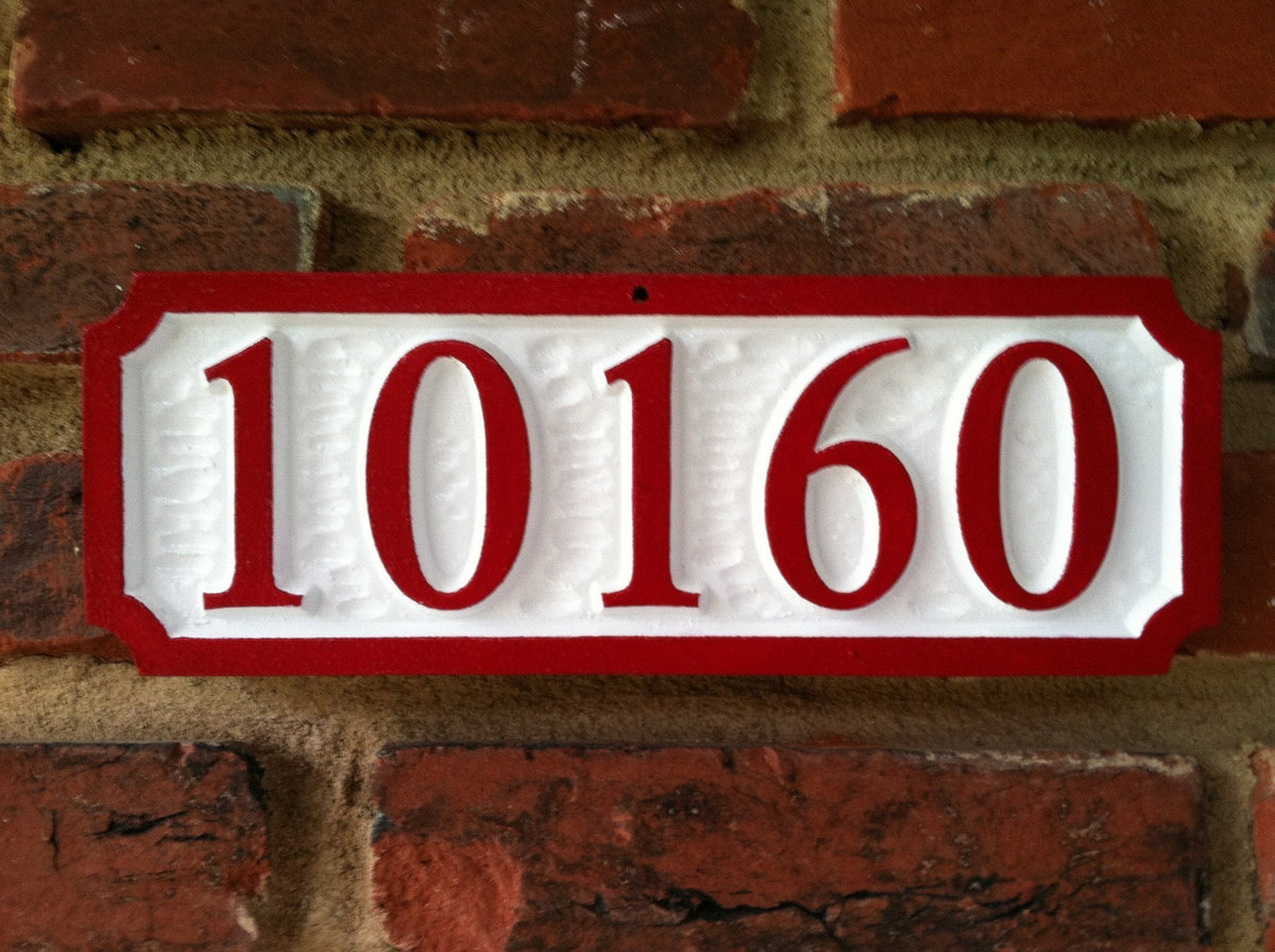 Custom House Number Sign - up to 5 Numbers (A49) - The Carving Company