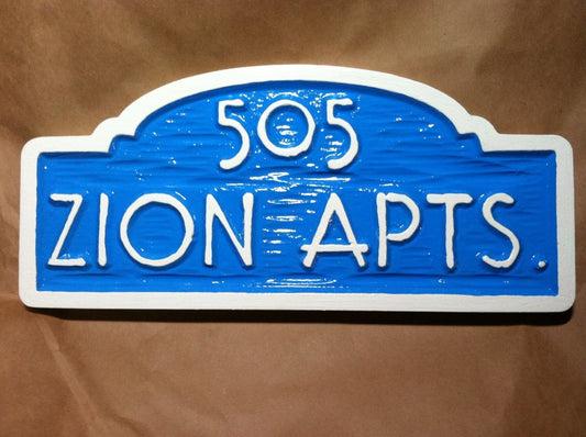 Made to Order - Custom Carved House number Sign - Personalized Address Sign (A44) - The Carving Company