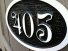Made to order Custom Carved Street Address sign / House Marker (A113) - The Carving Company