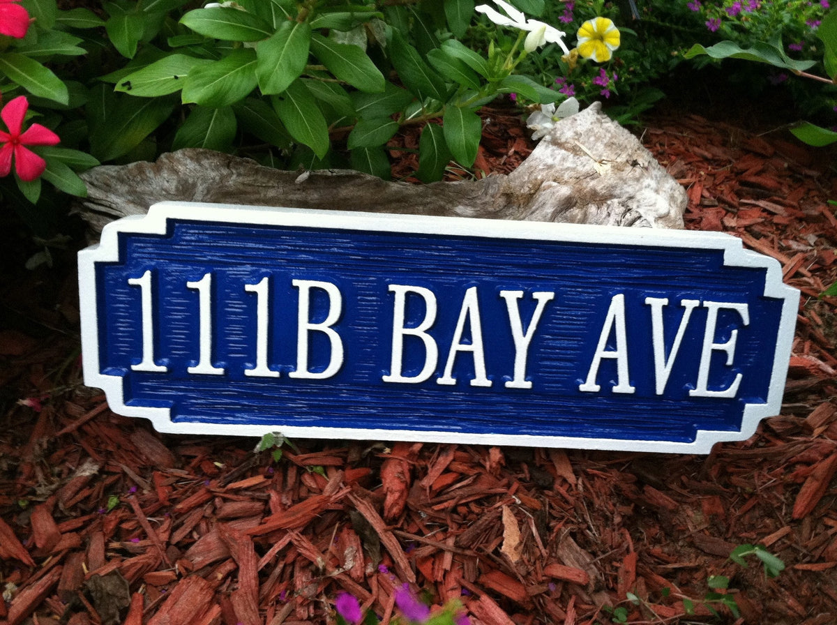 Personalized Street Address Sign (A53) - The Carving Company