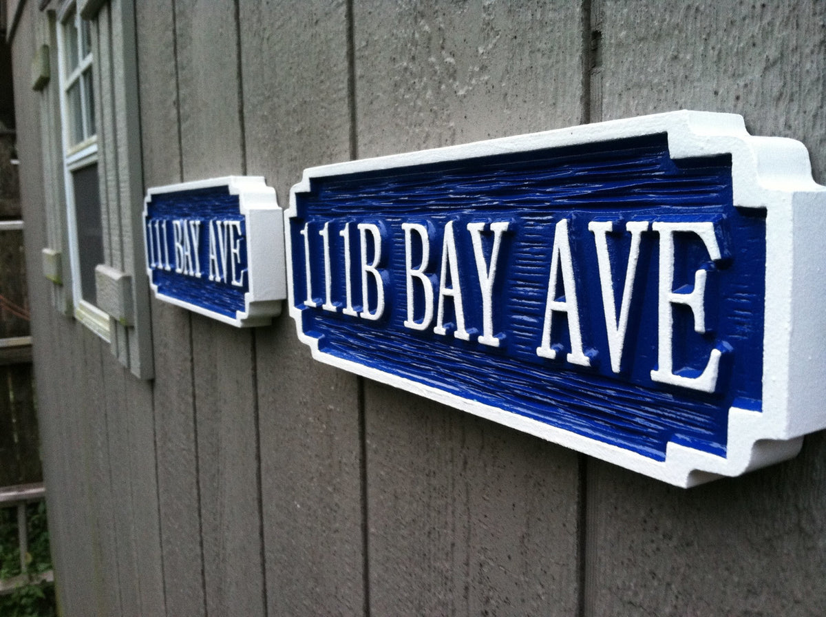 Personalized Street Address Sign (A53) - The Carving Company