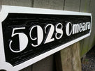 Personalized Address Sign with Street Name with Broadway Font (A51) - The Carving Company