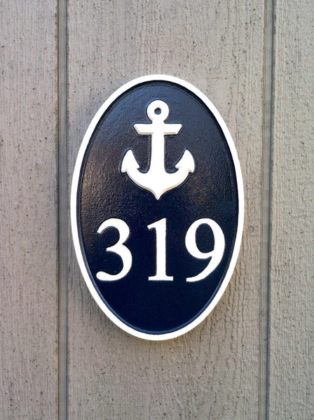 House number sign with sand dollar or other stock image – The Carving ...