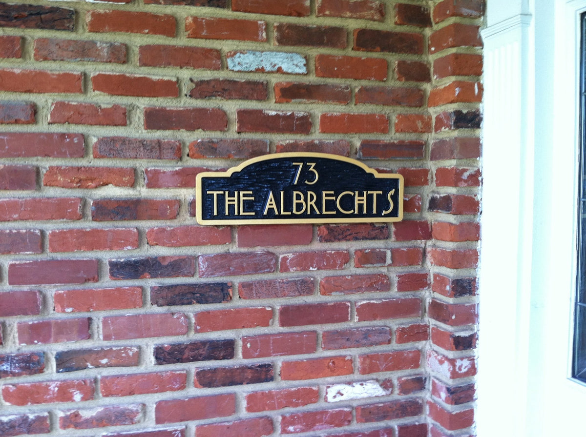Craftsman Style Address Sign (LN7) - The Carving Company
