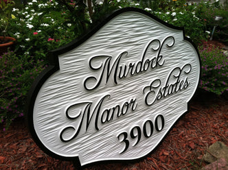 Estate Marker Sign Personalized with Family Name  (A56) - The Carving Company