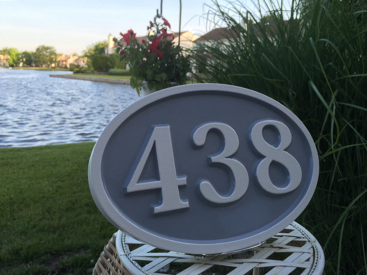 Custom Carved  House number sign - made to order (A80) - The Carving Company