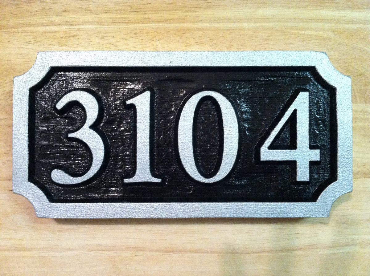 Made to Order House Number Sign (A63) - The Carving Company