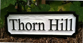 Custom Carved Estate Name Sign (A47) - The Carving Company