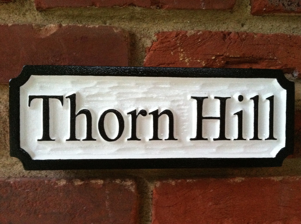 Custom Carved Estate Name Sign (A47) - The Carving Company