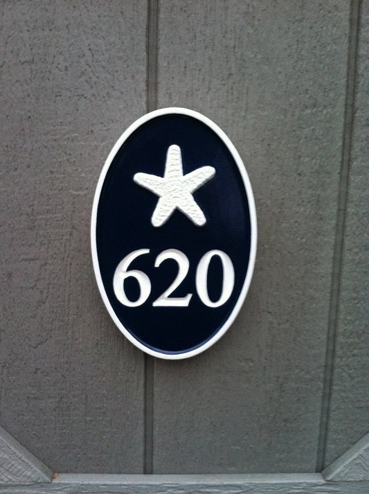 House number sign with pineapple or other stock image (A311) - The Carving Company