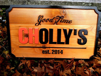 Custom Carved Business Sign - Made to order(B49) - The Carving Company
