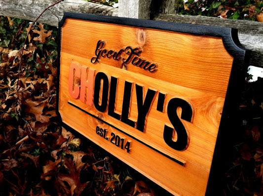 Custom Carved Business Sign - Made to order(B49) - The Carving Company
