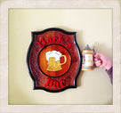 Custom Carved Cedar Bar Sign with Beer Stein (BP7) - The Carving Company