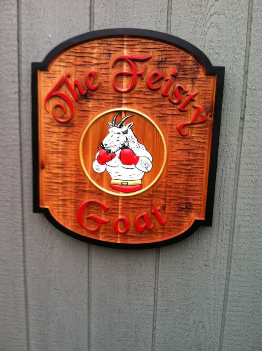 Custom Carved Wood Bar or Pub Sign - Design your Own (BP29) - The Carving Company
