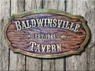 Customized Oak Wood Carved Tavern - pub - Bar Sign (BP20) - The Carving Company