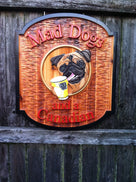 Mad dogs Cedar bar sign with dog -front2