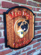 Mad dogs Cedar bar sign with dog -iso2
