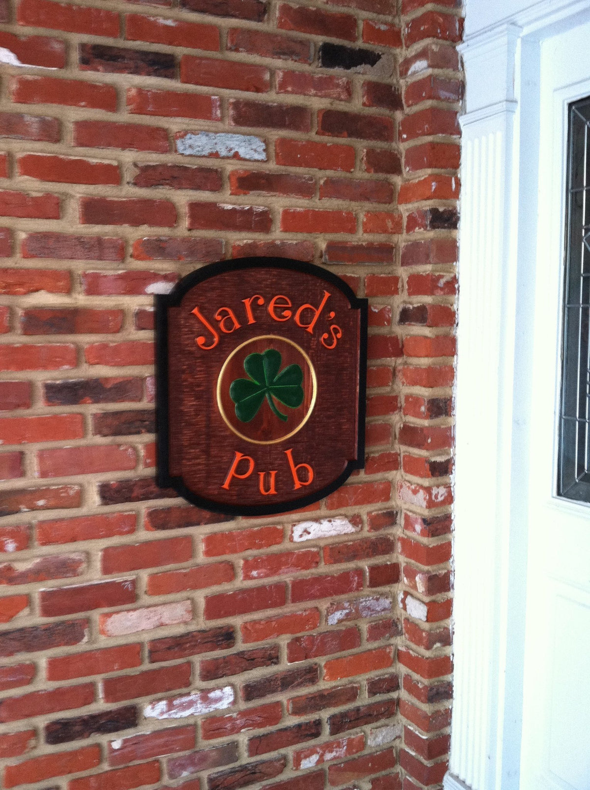 Personalized Pub Sign - Custom Carved Solid Cedar - (BP13) - The Carving Company