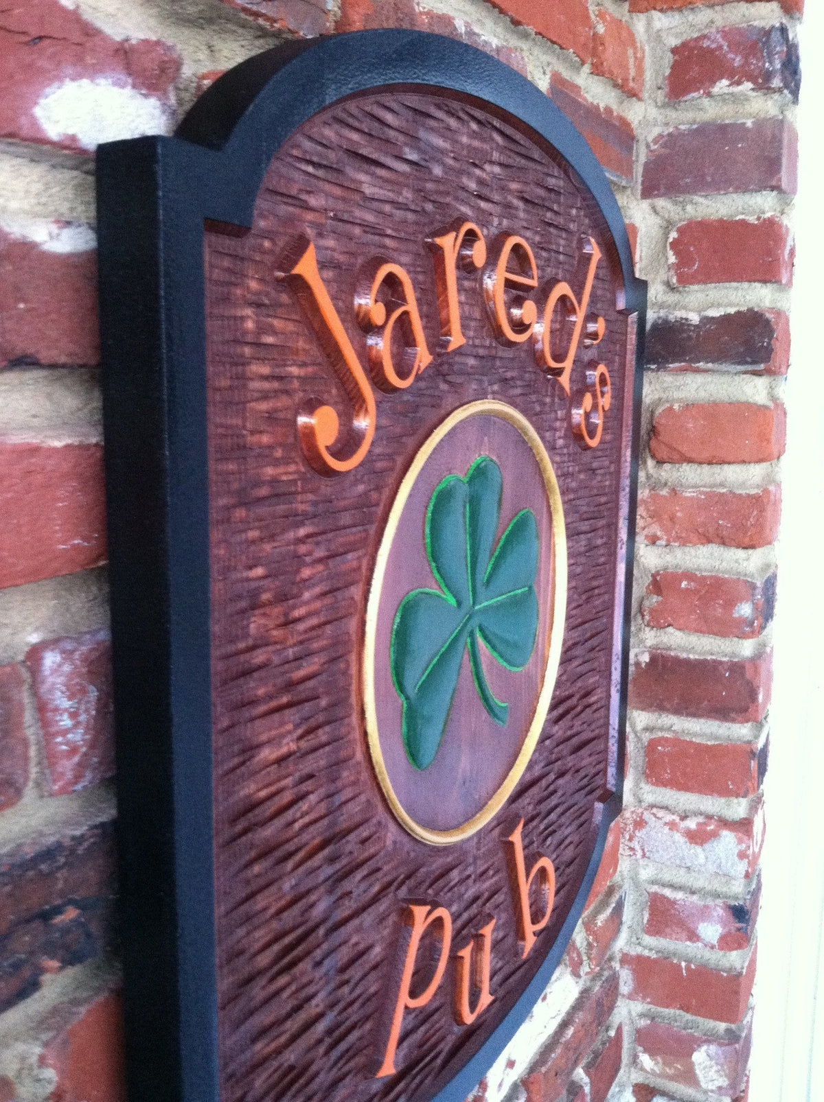 Personalized Pub Sign - Custom Carved Solid Cedar - (BP13) - The Carving Company