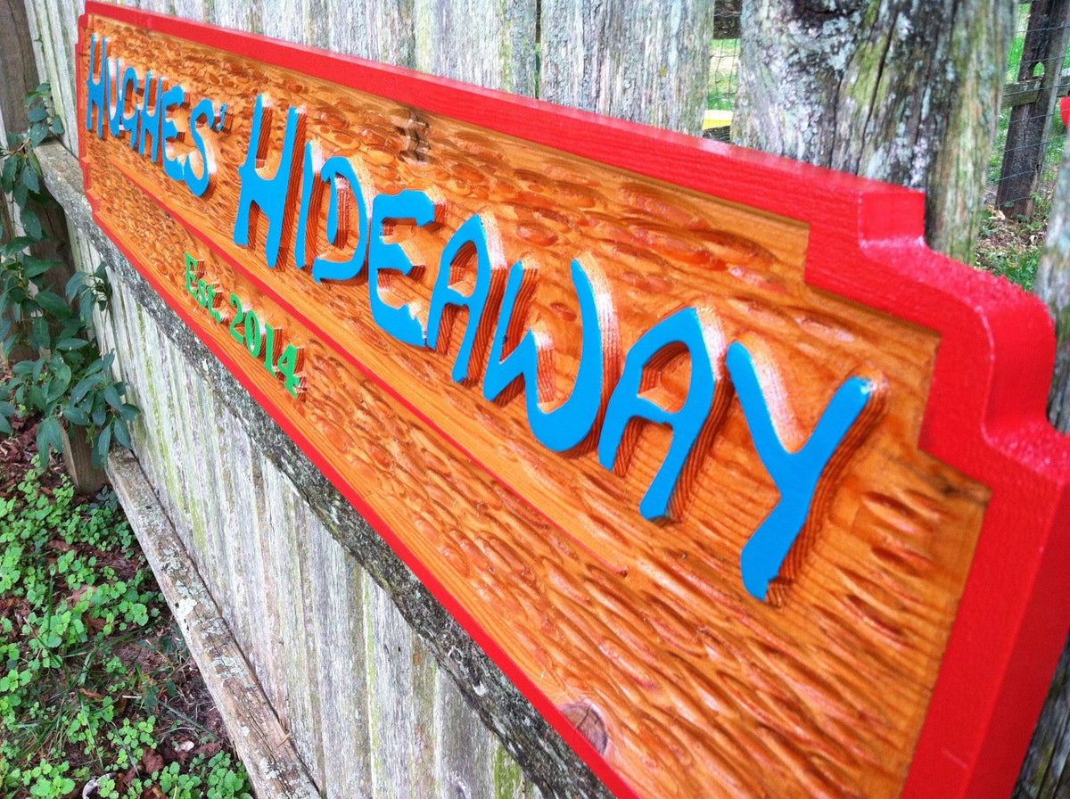 Custom Carved Wood Pub Sign - Unique Quarterboard  (BP21) - The Carving Company