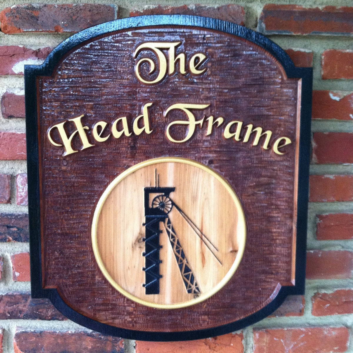 Custom Carved Tavern Sign - Personalized Cedar Wood Sign (BP19) - The Carving Company