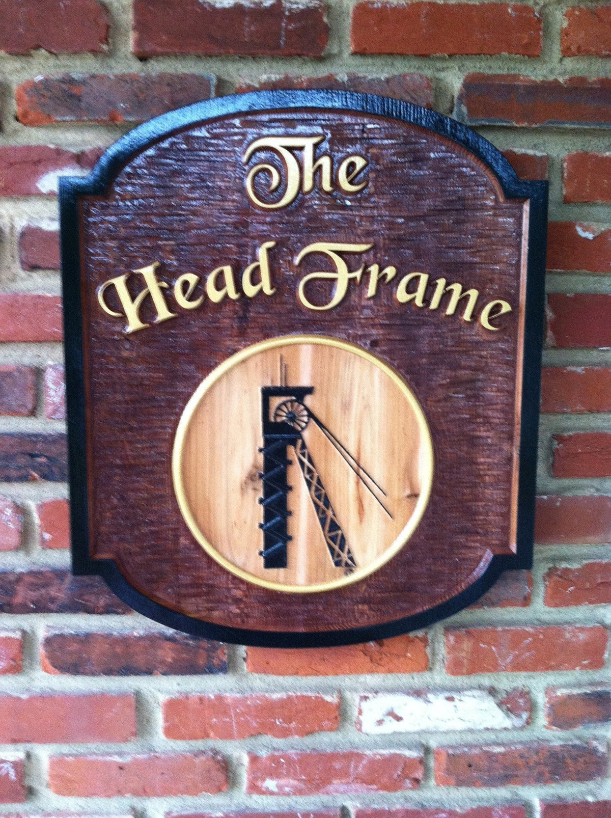 Custom Carved Tavern Sign - Personalized Cedar Wood Sign (BP19) - The Carving Company