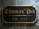 Custom Carved Wood Old English Pub Sign  (BP18) - The Carving Company